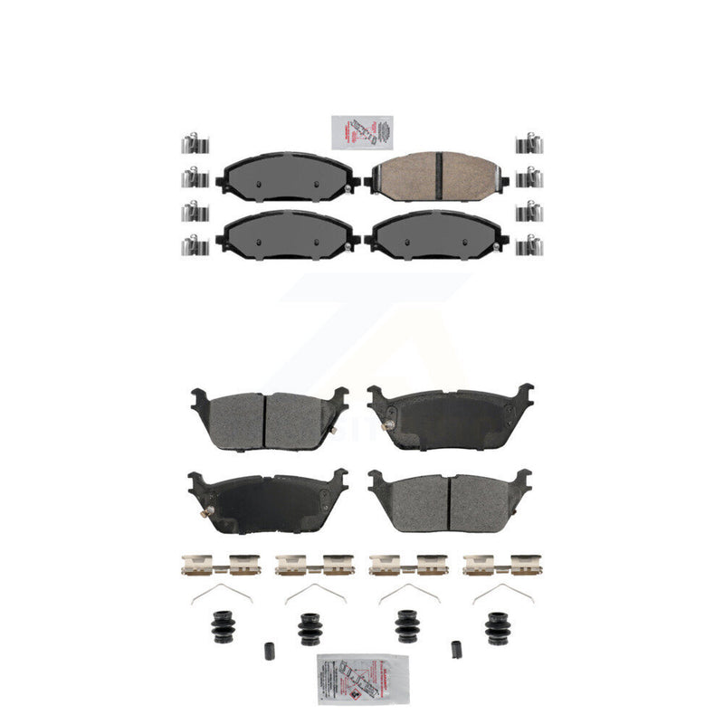 AmeriBRAKES KNF-101867 Disc Brake Pad for 2019-2024 Jeep Grand Wagoneer L, Jeep Wagoneer L and More - Front and Rear