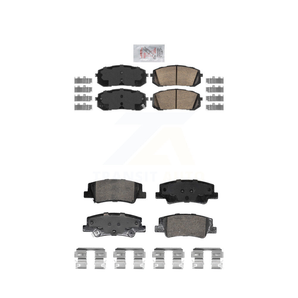AmeriBRAKES KNF-101869 Disc Brake Pad for 2020-2025 Hyundai Sonata, Kia Niro EV, Kia K5 - Front and Rear