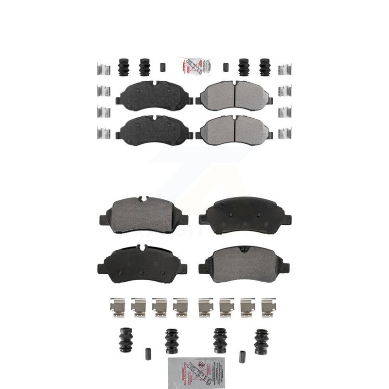 AmeriBRAKES KNF-101870 Disc Brake Pad for 2015-2019 Ford Transit-250, Ford Transit-150 and More - Front and Rear