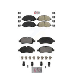 AmeriBRAKES KNF-101871 Disc Brake Pad for 2015-2019 Ford Transit-250, Ford Transit-150 and More - Front and Rear