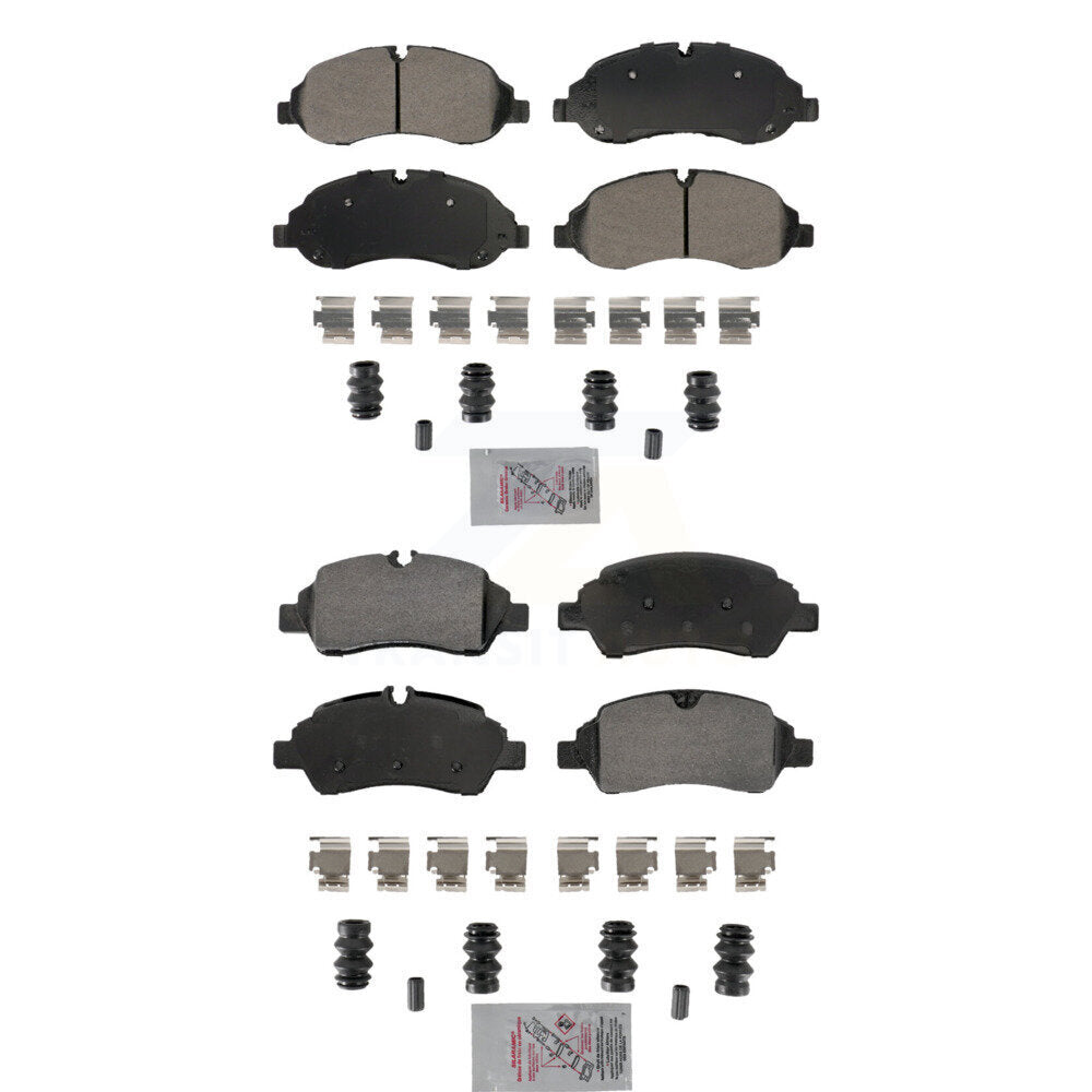 AmeriBRAKES KNF-101872 Disc Brake Pad for 2015-2019 Ford Transit-250, Ford Transit-150 and More - Front and Rear