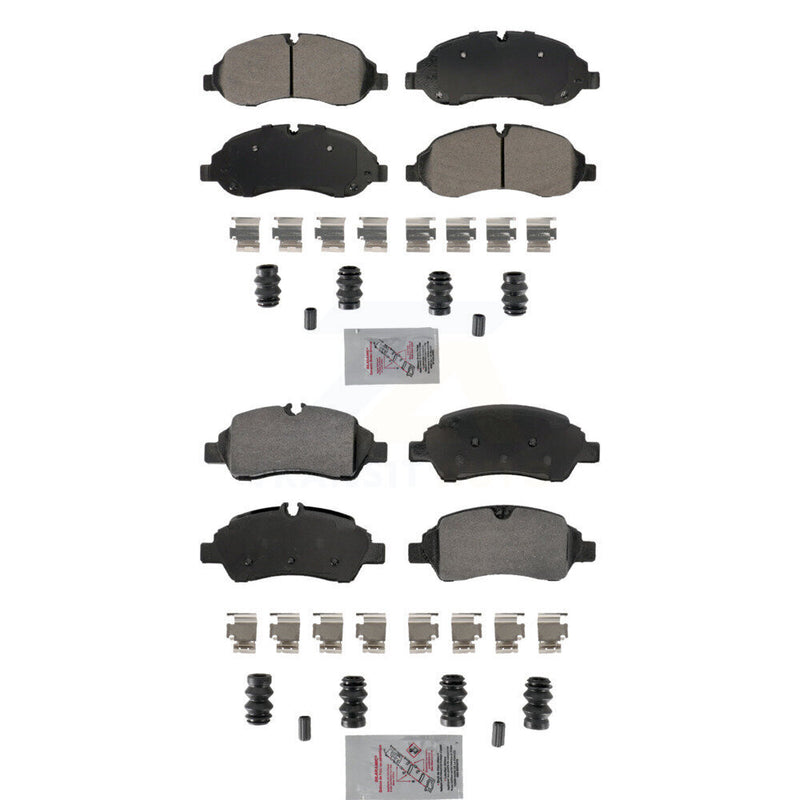 AmeriBRAKES KNF-101872 Disc Brake Pad for 2015-2019 Ford Transit-250, Ford Transit-150 and More - Front and Rear