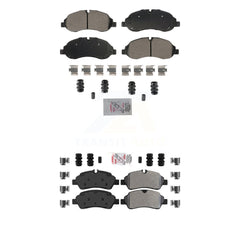 AmeriBRAKES KNF-101873 Disc Brake Pad for 2015-2019 Ford Transit-250, Ford Transit-150 and More - Front and Rear