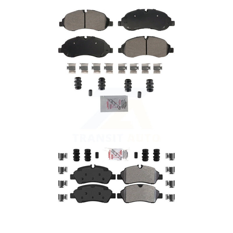 AmeriBRAKES KNF-101873 Disc Brake Pad for 2015-2019 Ford Transit-250, Ford Transit-150 and More - Front and Rear