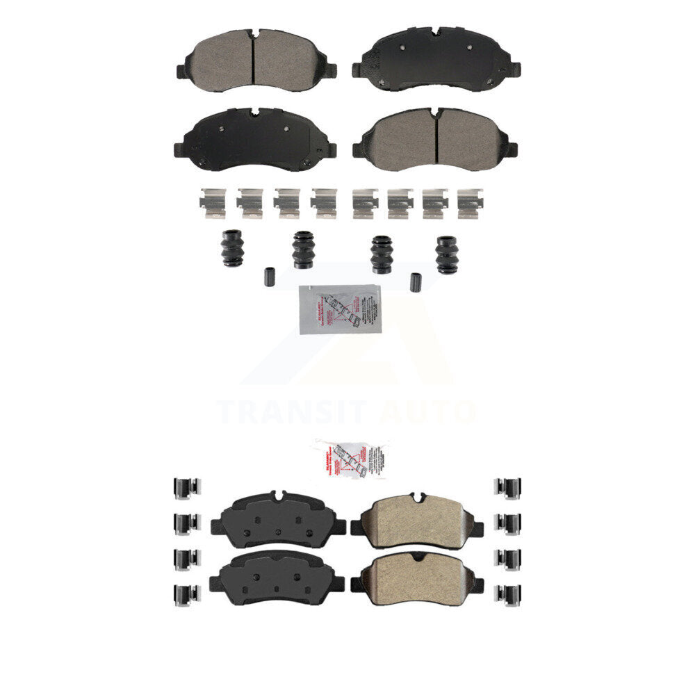 AmeriBRAKES KNF-101874 Disc Brake Pad for 2015-2019 Ford Transit-250, Ford Transit-150 and More - Front and Rear