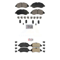 AmeriBRAKES KNF-101874 Disc Brake Pad for 2015-2019 Ford Transit-250, Ford Transit-150 and More - Front and Rear