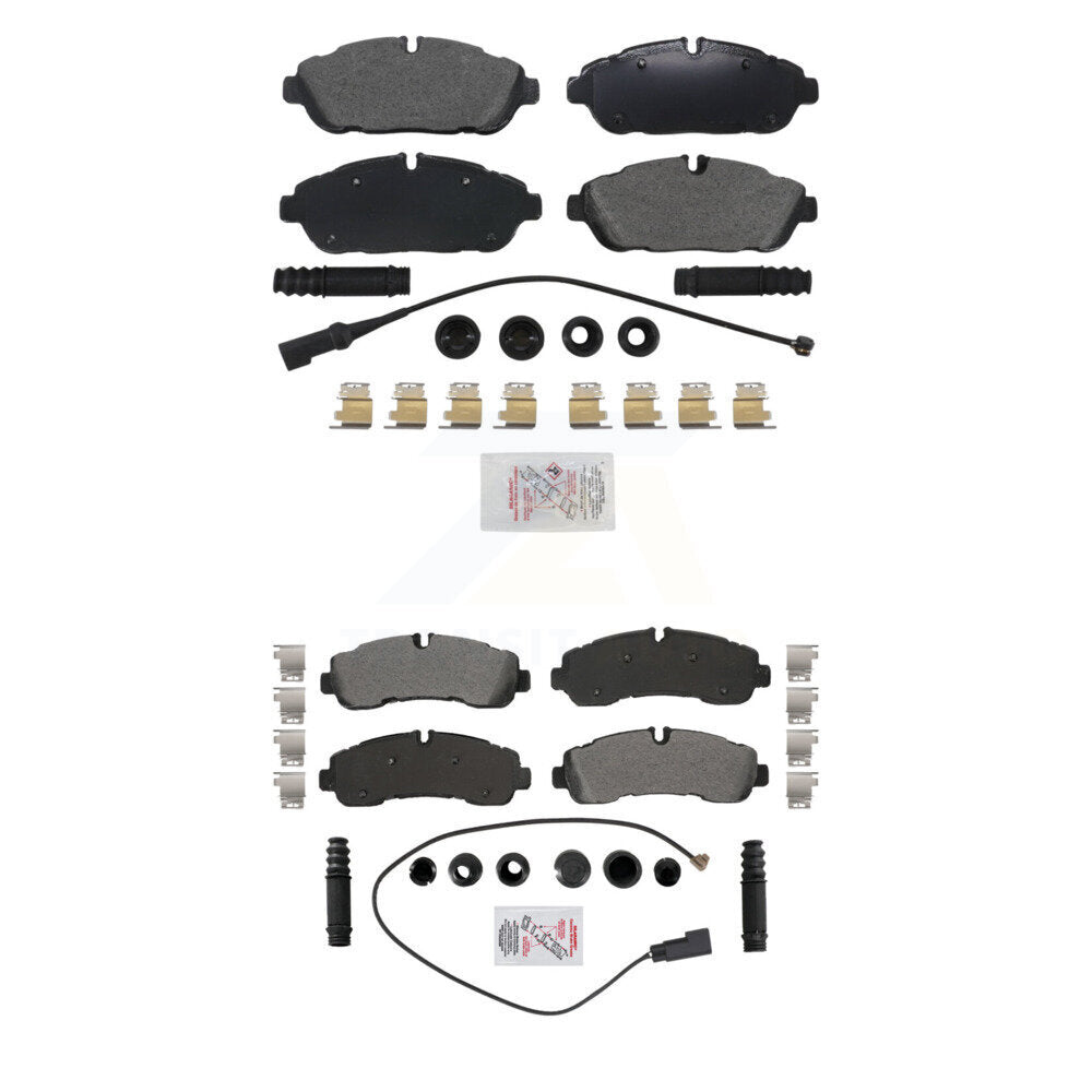 AmeriBRAKES KNF-101876 Disc Brake Pad for 2020-2021 Ford Transit-350, Ford Transit-350 HD - Front and Rear
