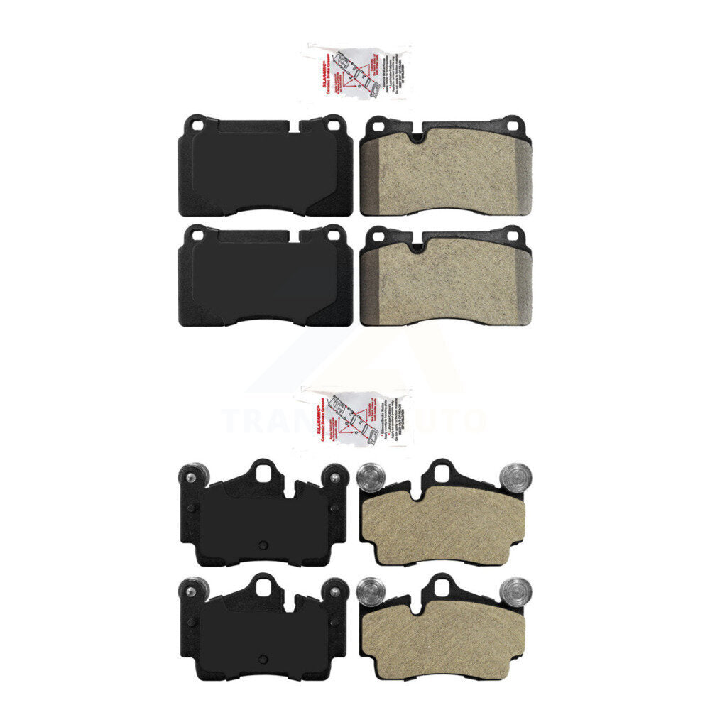 AmeriBRAKES KNF-101884 Disc Brake Pad for 2008-2010 Volkswagen Touareg - Front and Rear
