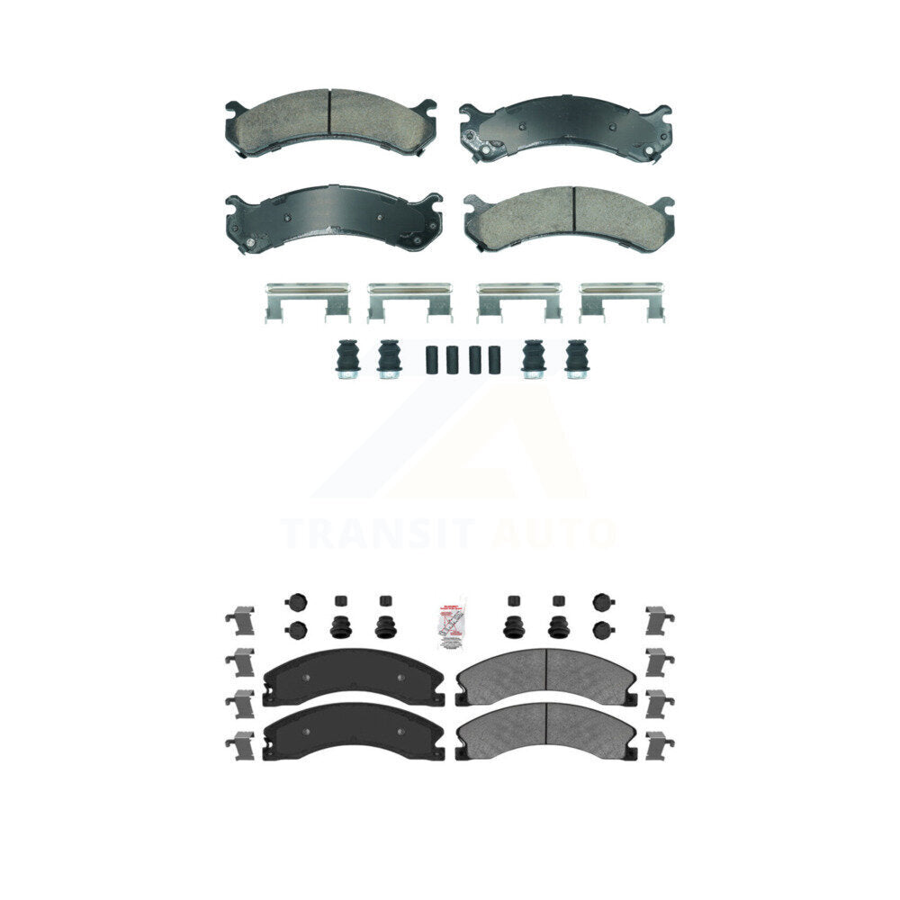 AmeriBRAKES KNF-101886 Disc Brake Pad for 2009-2020 Chevrolet Express 4500, Chevrolet Express 3500 and More - Front and Rear