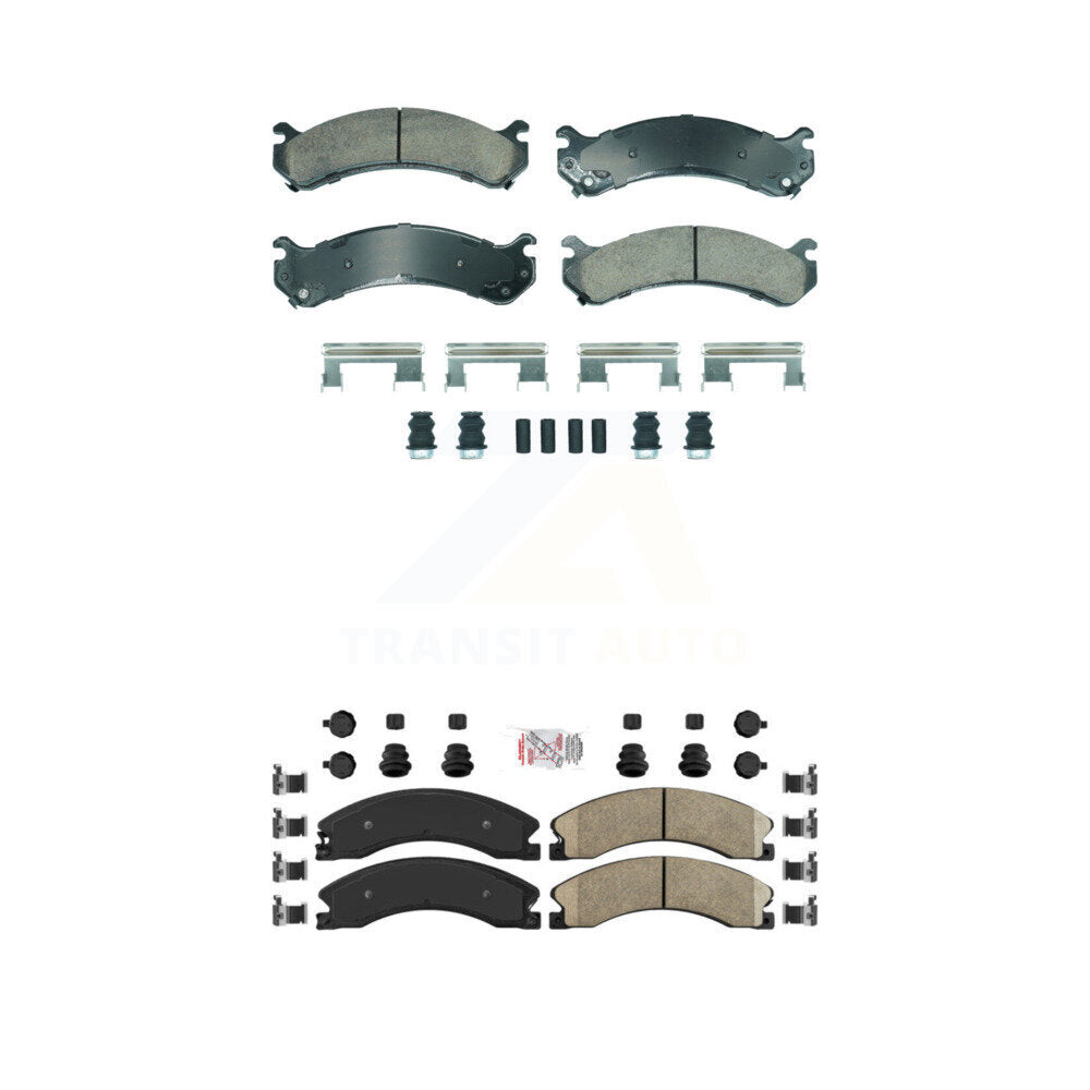 AmeriBRAKES KNF-101887 Disc Brake Pad for 2009-2020 Chevrolet Express 4500, Chevrolet Express 3500 and More - Front and Rear