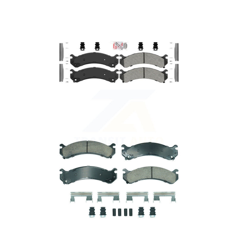 AmeriBRAKES KNF-101890 Disc Brake Pad for 2001-2010 Chevrolet Silverado 3500 Classic, Chevrolet Silverado 3500 HD and More - Front and Rear