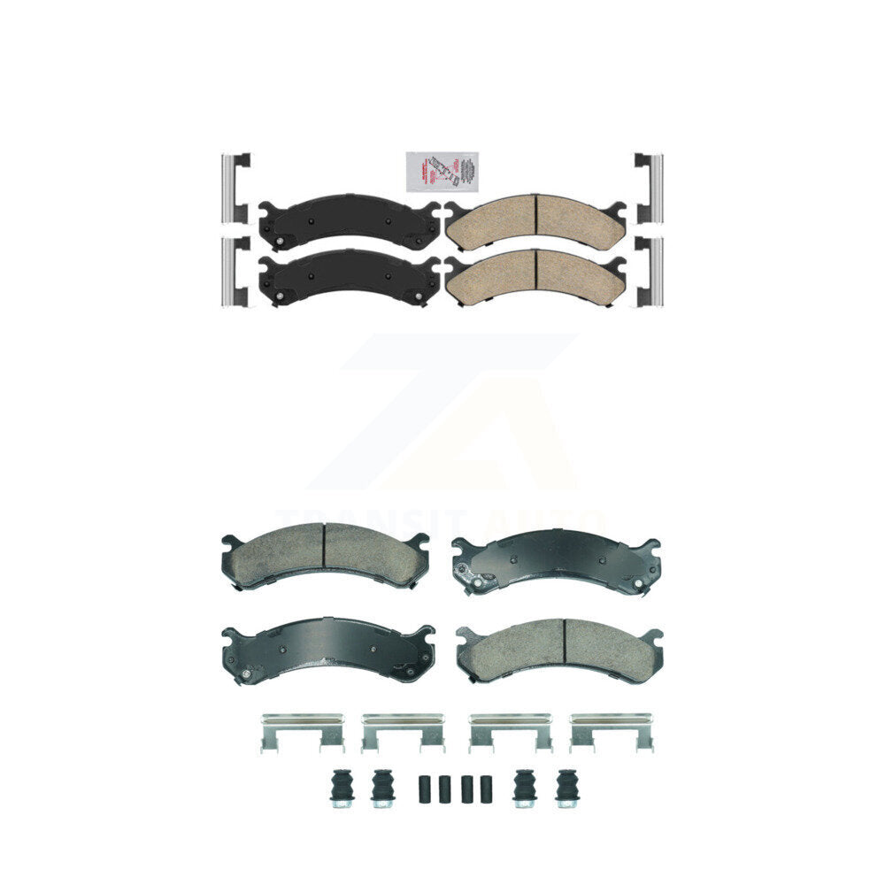 AmeriBRAKES KNF-101891 Disc Brake Pad for 2001-2010 Chevrolet Silverado 3500 Classic, Chevrolet Silverado 3500 HD and More - Front and Rear