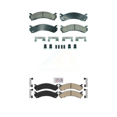 AmeriBRAKES KNF-101893 Disc Brake Pad for 2001-2010 Chevrolet Silverado 3500 Classic, Chevrolet Silverado 3500 HD and More - Front and Rear