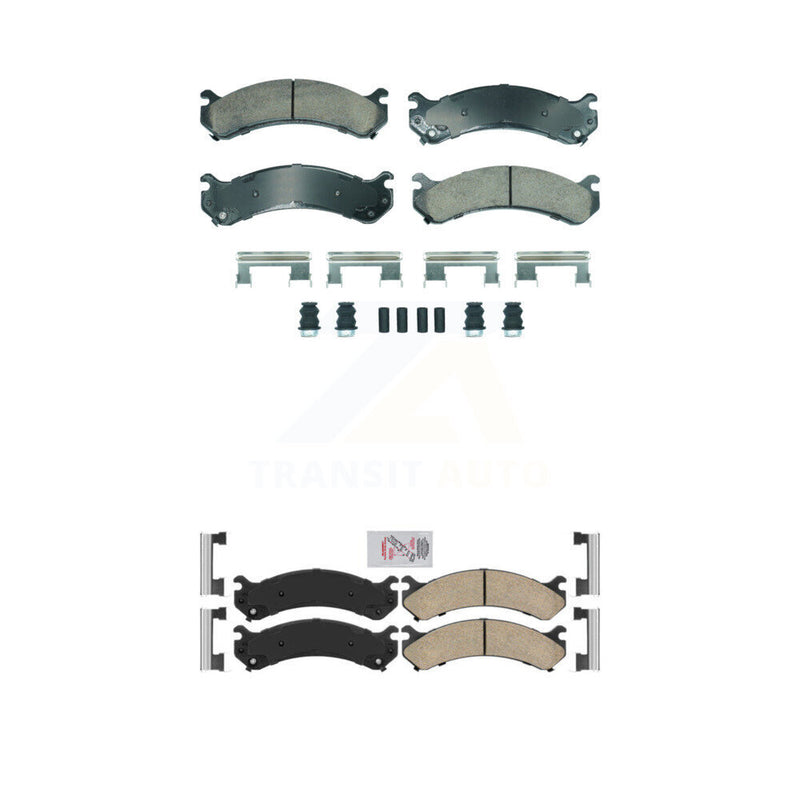 AmeriBRAKES KNF-101893 Disc Brake Pad for 2001-2010 Chevrolet Silverado 3500 Classic, Chevrolet Silverado 3500 HD and More - Front and Rear