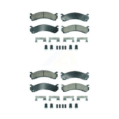 AmeriBRAKES KNF-101894 Disc Brake Pad for 2001-2010 Chevrolet Silverado 3500 Classic, Chevrolet Silverado 3500 HD and More - Front and Rear