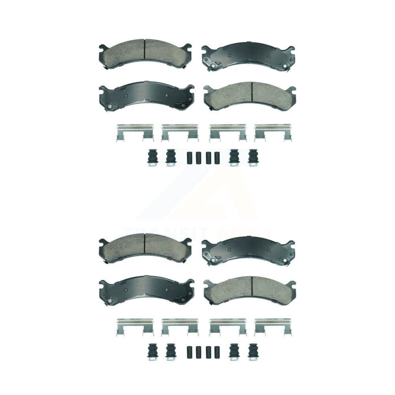 AmeriBRAKES KNF-101894 Disc Brake Pad for 2001-2010 Chevrolet Silverado 3500 Classic, Chevrolet Silverado 3500 HD and More - Front and Rear