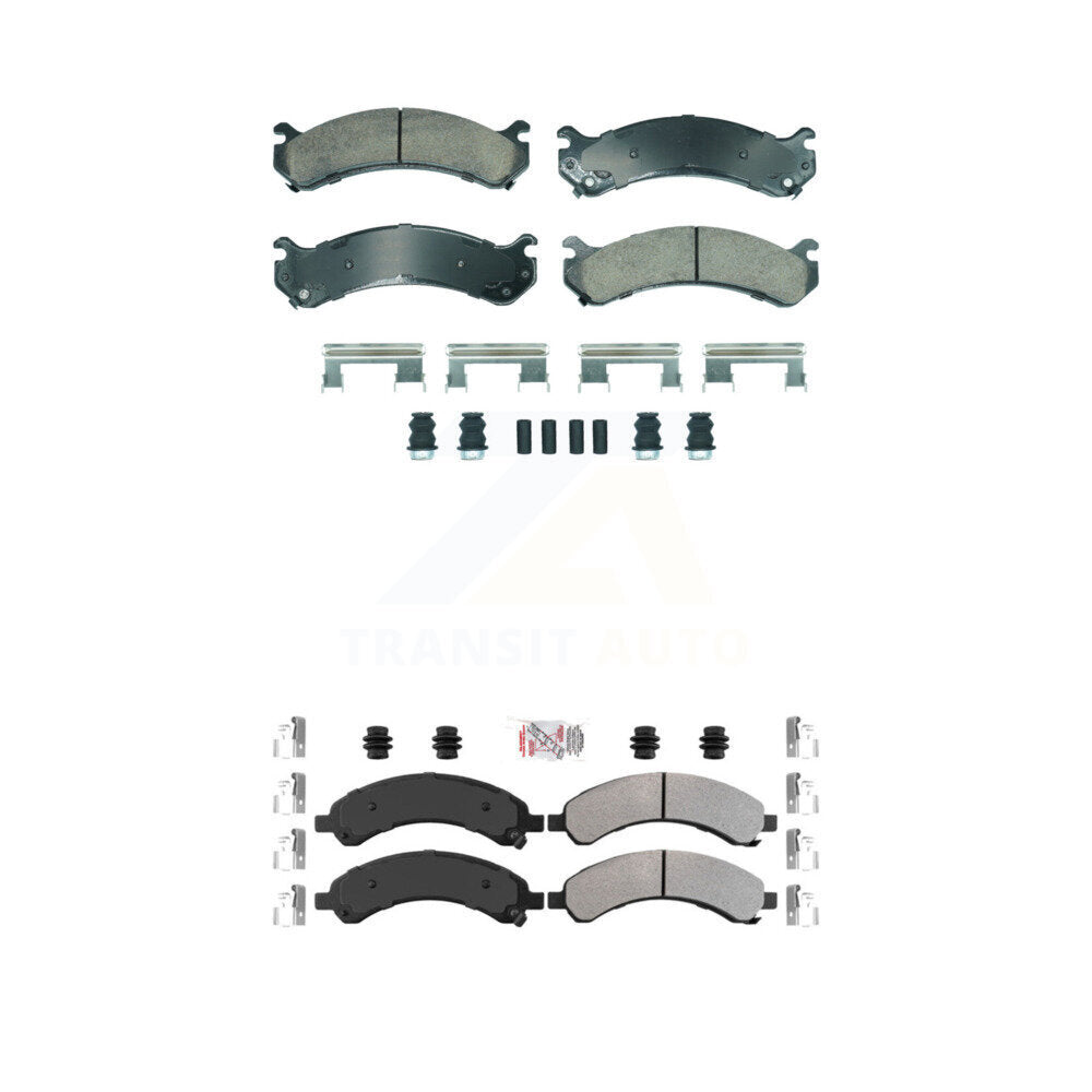 AmeriBRAKES KNF-101895 Disc Brake Pad for 2003-2008 Chevrolet Express 3500, GMC Savana 3500 - Front and Rear