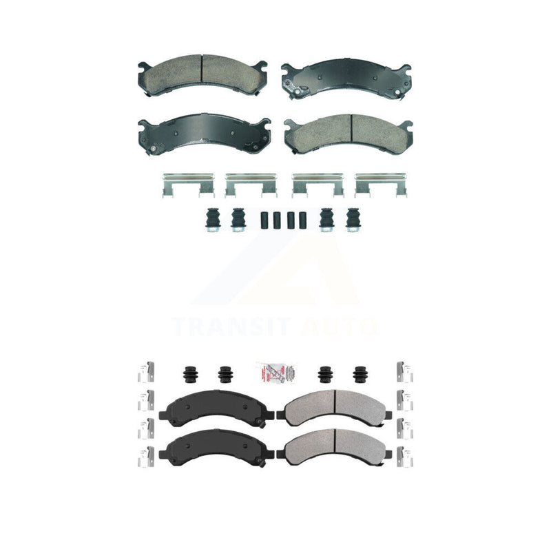 AmeriBRAKES KNF-101895 Disc Brake Pad for 2003-2008 Chevrolet Express 3500, GMC Savana 3500 - Front and Rear