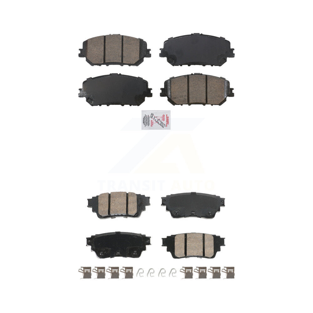AmeriBRAKES KNF-101897 Disc Brake Pad for 2021-2023 Nissan Rogue - Front and Rear