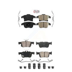 AmeriBRAKES KNF-101900 Disc Brake Pad for 2019-2020 Ford Police Responder Hybrid - Front and Rear