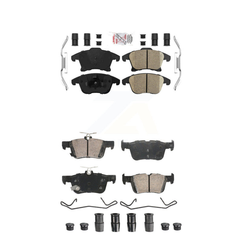 AmeriBRAKES KNF-101901 Disc Brake Pad for 2019-2020 Ford Police Responder Hybrid - Front and Rear