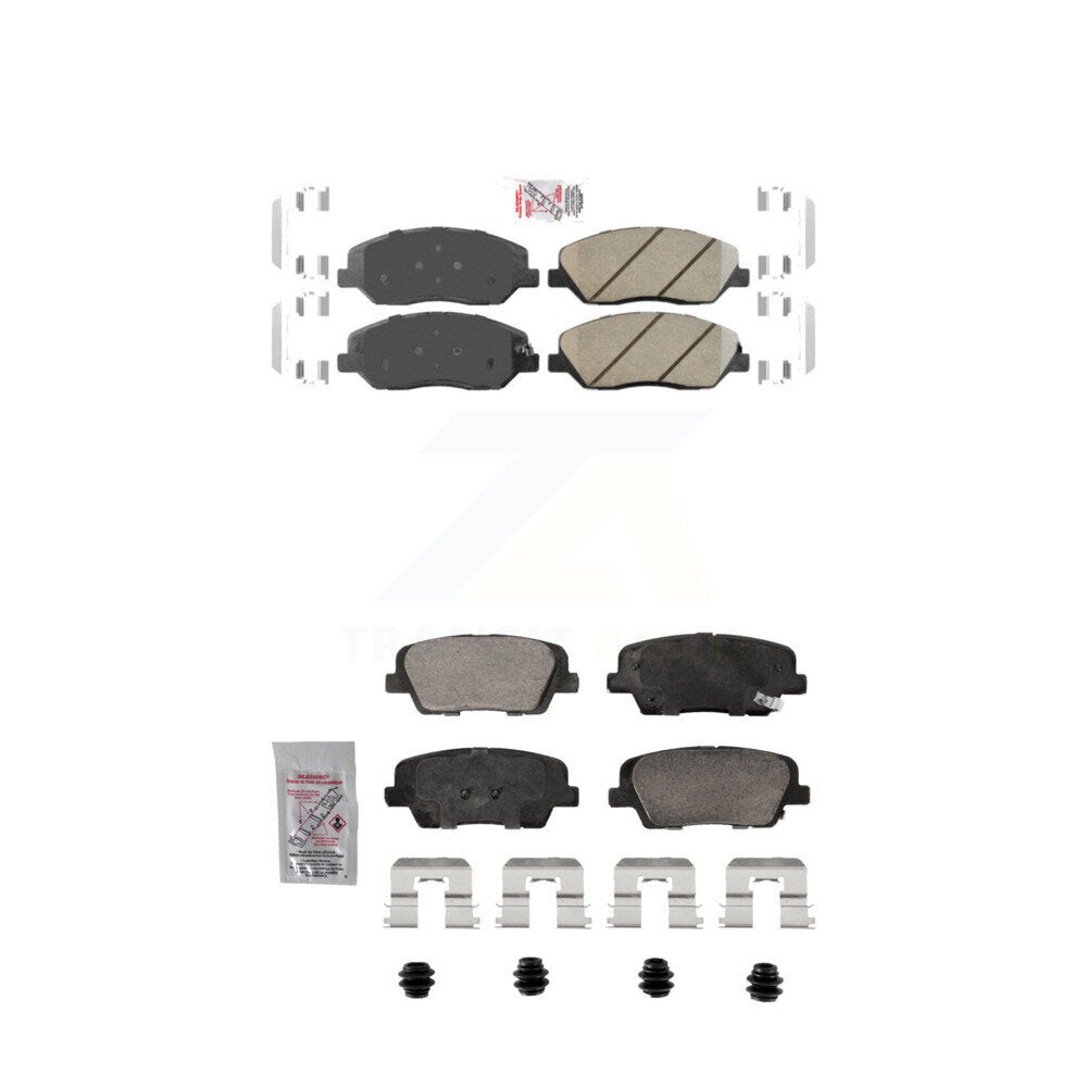 AmeriBRAKES KNF-101905 Disc Brake Pad for 2013-2016 Hyundai Santa Fe, Hyundai Santa Fe XL - Front and Rear
