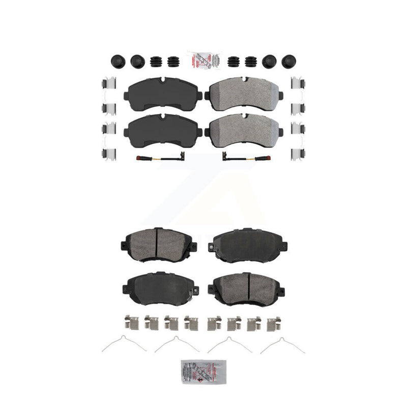 AmeriBRAKES KNF-101907 Disc Brake Pad for 2019-2024 Mercedes-Benz Sprinter 3500, Mercedes-Benz Sprinter 3500XD and More - Front and Rear