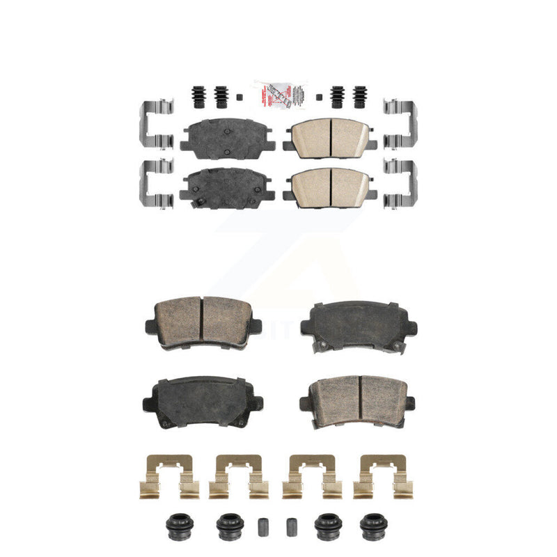 AmeriBRAKES KNF-101911 Disc Brake Pad for 2016 Chevrolet Malibu - Front and Rear