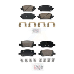 AmeriBRAKES KNF-101927 Disc Brake Pad for 2021-2023 Hyundai Santa Cruz, Hyundai Santa Fe, Kia Sorento - Front and Rear