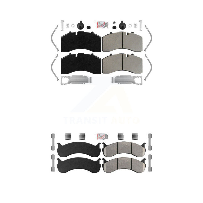 AmeriBRAKES KNF-101931 Disc Brake Pad for 2005-2017 Kenworth T370, Freightliner M2 106 - Front and Rear