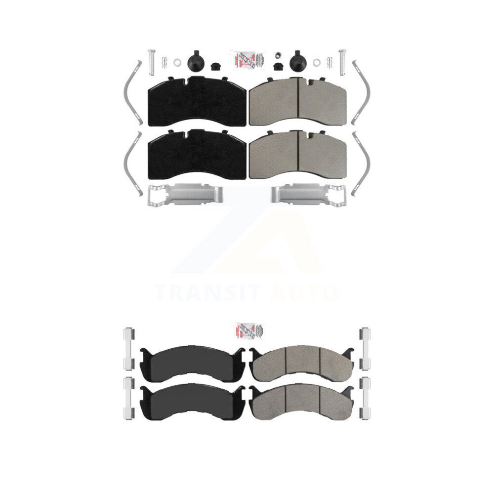 AmeriBRAKES KNF-101933 Disc Brake Pad for 2005-2017 Freightliner S2G, Kenworth T370 and More - Front and Rear