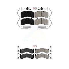 AmeriBRAKES KNF-101933 Disc Brake Pad for 2005-2017 Freightliner S2G, Kenworth T370 and More - Front and Rear