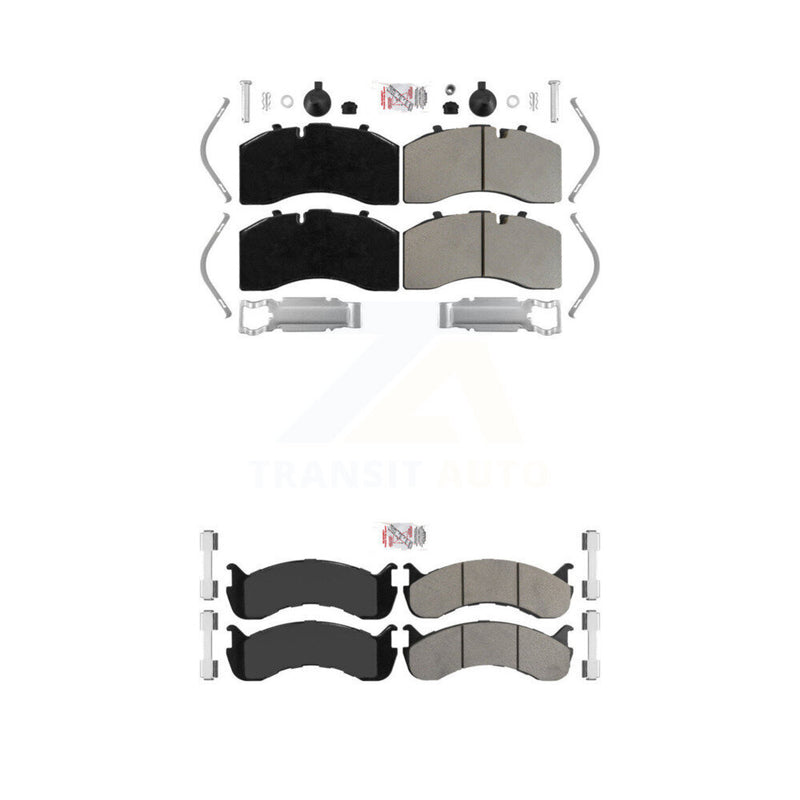 AmeriBRAKES KNF-101933 Disc Brake Pad for 2005-2017 Freightliner S2G, Kenworth T370 and More - Front and Rear