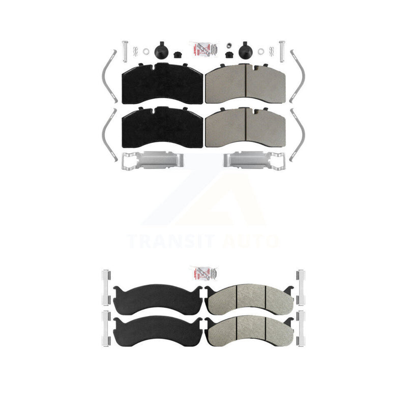 AmeriBRAKES KNF-101934 Disc Brake Pad for 2005-2017 Kenworth T370, Freightliner M2 106 - Front and Rear