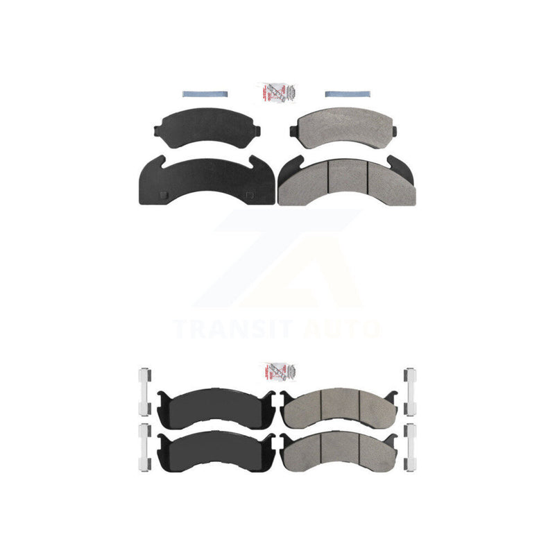 AmeriBRAKES KNF-101942 Disc Brake Pad for 1998-2003 Blue Bird TC2000 - Front and Rear