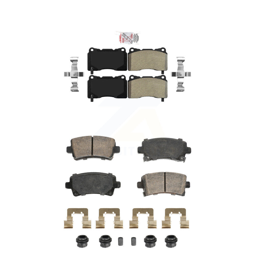 AmeriBRAKES KNF-101946 Disc Brake Pad for 2011-2016 Buick Regal, Saab 9-5 - Front and Rear