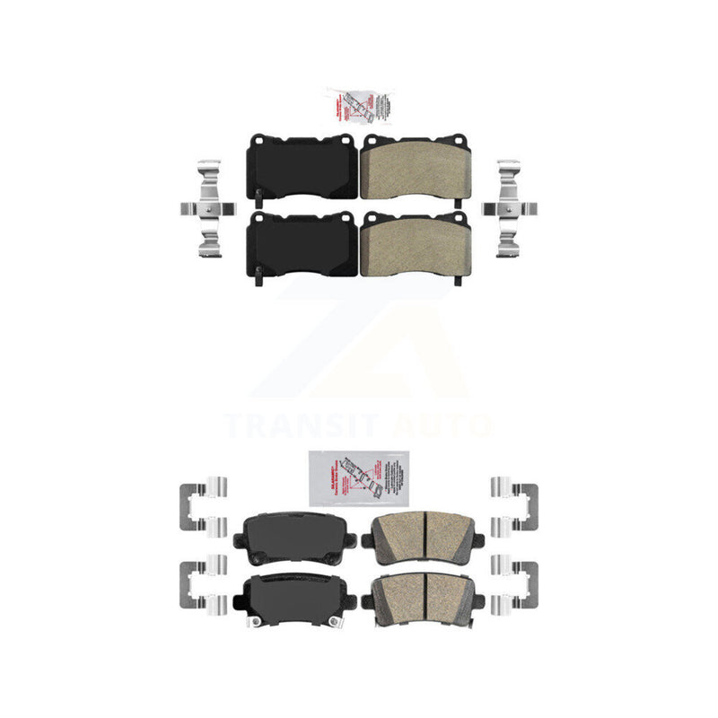 AmeriBRAKES KNF-101947 Disc Brake Pad for 2011-2016 Buick Regal, Saab 9-5 - Front and Rear