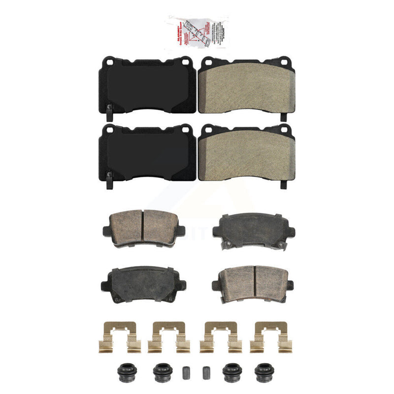 AmeriBRAKES KNF-101948 Disc Brake Pad for 2011-2016 Buick Regal, Saab 9-5 - Front and Rear