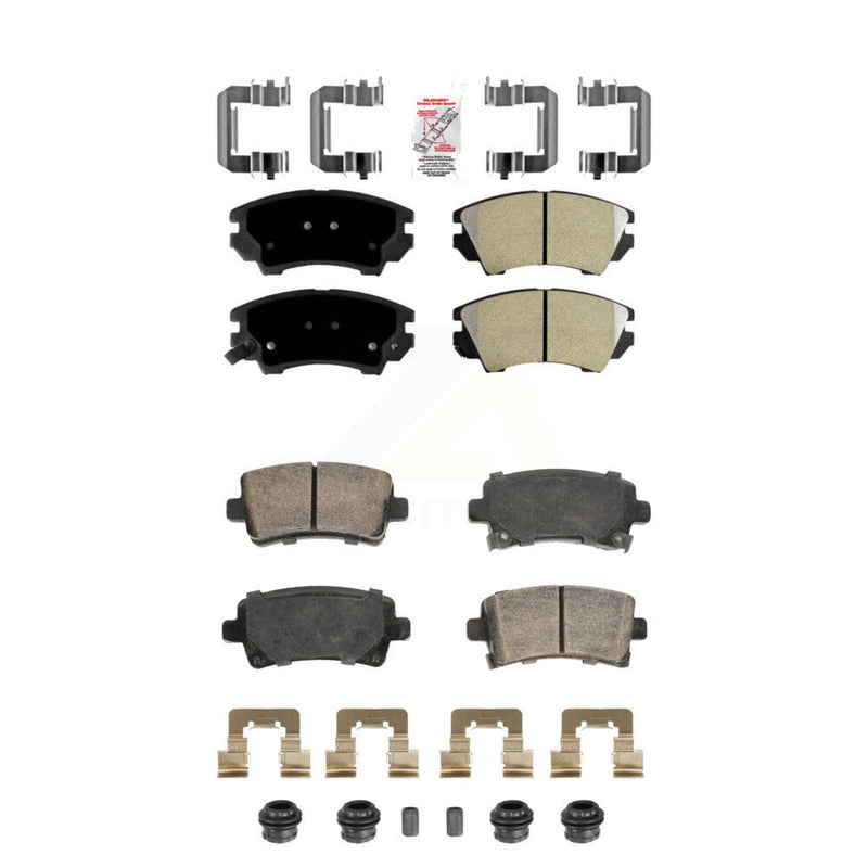 AmeriBRAKES KNF-101949 Disc Brake Pad for 2011 Saab 9-5 - Front and Rear