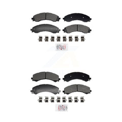 AmeriBRAKES KNF-101955 Disc Brake Pad for 2021-2024 Chevrolet Express 2500, Chevrolet Express 3500 and More - Front and Rear