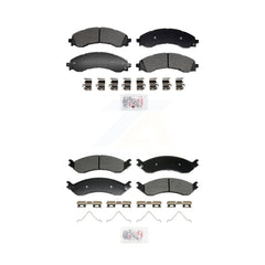 AmeriBRAKES KNF-101956 Disc Brake Pad for 2021-2024 Chevrolet Express 2500, Chevrolet Express 3500 and More - Front and Rear