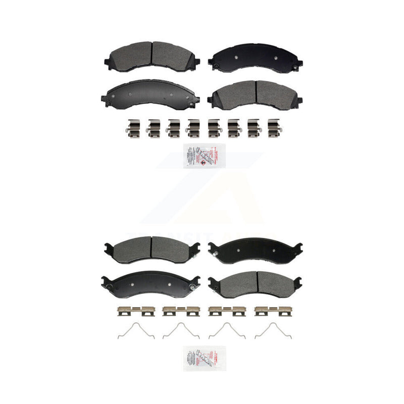 AmeriBRAKES KNF-101956 Disc Brake Pad for 2021-2024 Chevrolet Express 2500, Chevrolet Express 3500 and More - Front and Rear