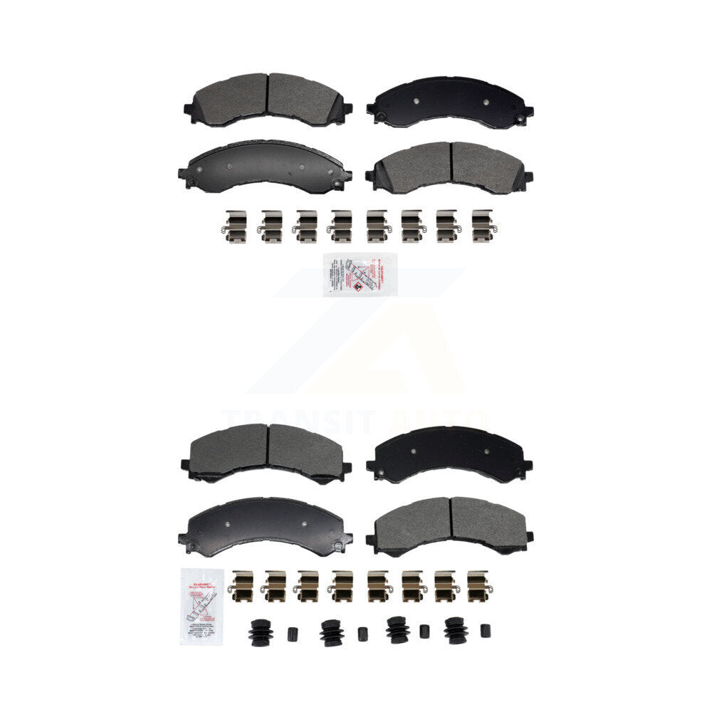 AmeriBRAKES KNF-101957 Disc Brake Pad for 2021-2024 Chevrolet Express 2500, Chevrolet Express 3500 and More - Front and Rear