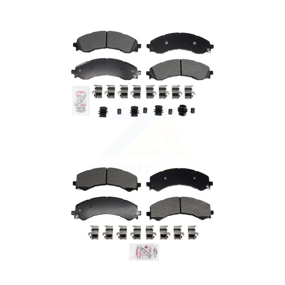 AmeriBRAKES KNF-101958 Disc Brake Pad for 2021-2024 Chevrolet Express 2500, Chevrolet Express 3500 and More - Front and Rear