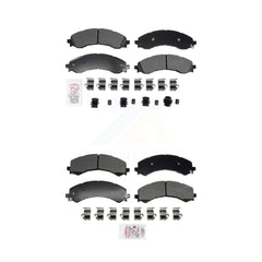 AmeriBRAKES KNF-101958 Disc Brake Pad for 2021-2024 Chevrolet Express 2500, Chevrolet Express 3500 and More - Front and Rear