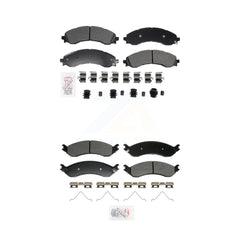 AmeriBRAKES KNF-101959 Disc Brake Pad for 2021-2024 Chevrolet Express 2500, Chevrolet Express 3500 and More - Front and Rear