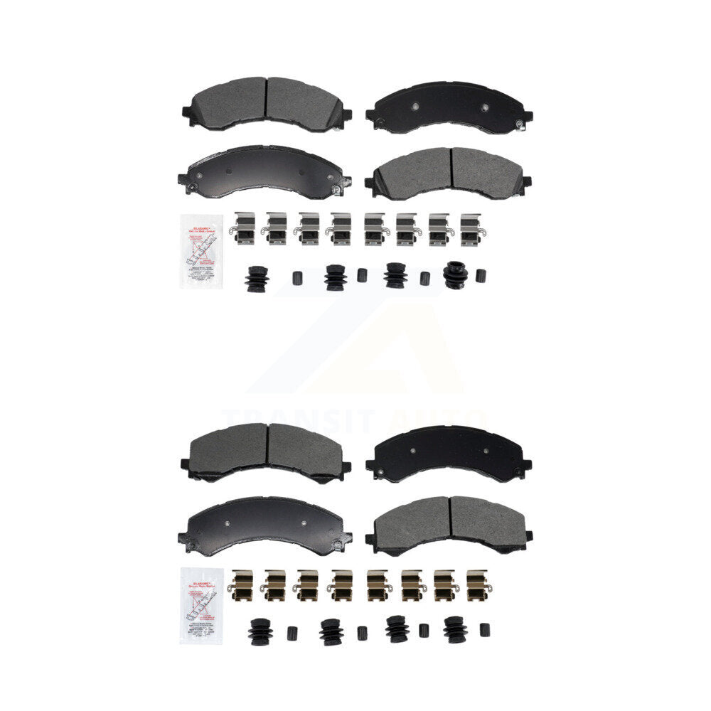 AmeriBRAKES KNF-101960 Disc Brake Pad for 2021-2024 Chevrolet Express 2500, Chevrolet Express 3500 and More - Front and Rear