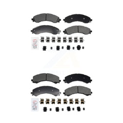 AmeriBRAKES KNF-101960 Disc Brake Pad for 2021-2024 Chevrolet Express 2500, Chevrolet Express 3500 and More - Front and Rear