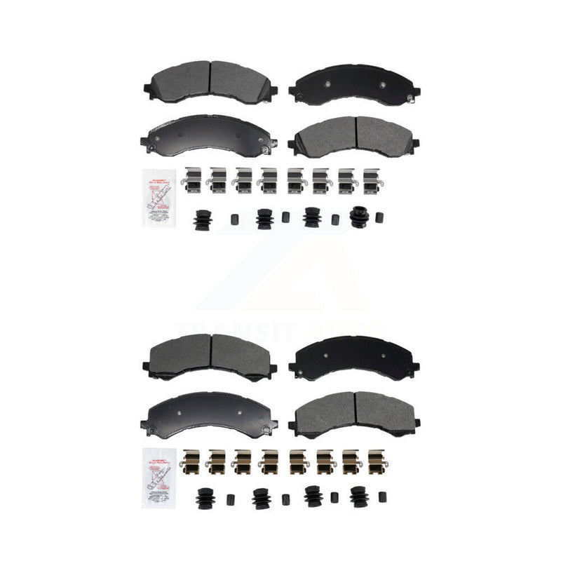 AmeriBRAKES KNF-101960 Disc Brake Pad for 2021-2024 Chevrolet Express 2500, Chevrolet Express 3500 and More - Front and Rear