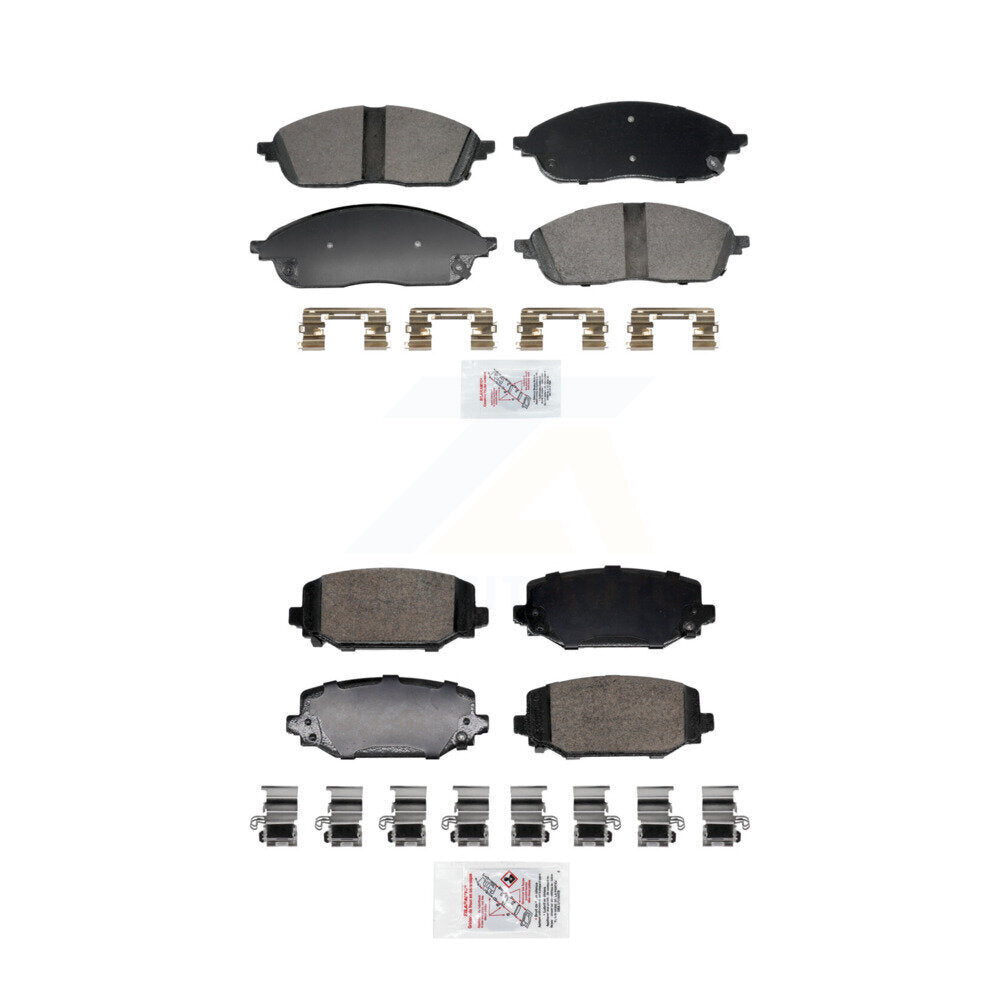 AmeriBRAKES KNF-101961 Disc Brake Pad for 2021-2023 Jeep Grand Cherokee L - Front and Rear